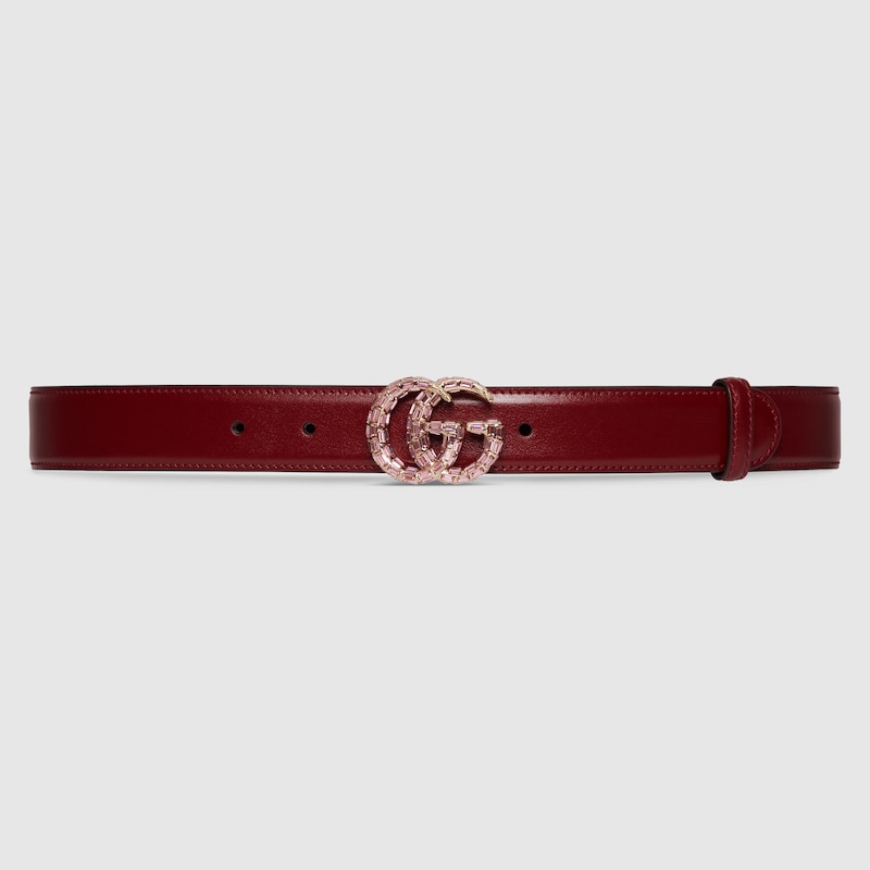 GG Marmont thin belt with crystals - Image 1
